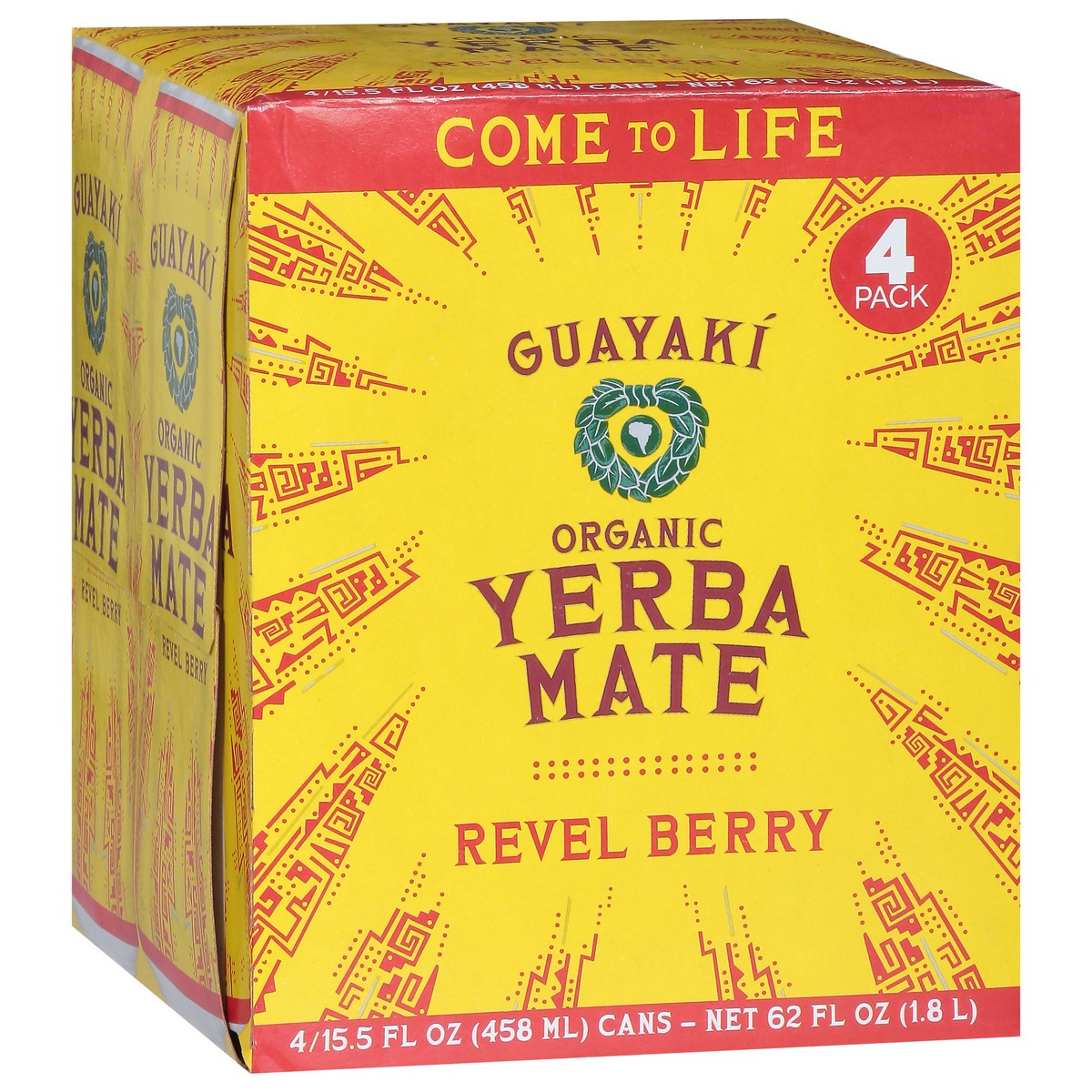 slide 4 of 9, Guayaki Organic Revel Berry Yerba Mate - 4 ct, 4 ct