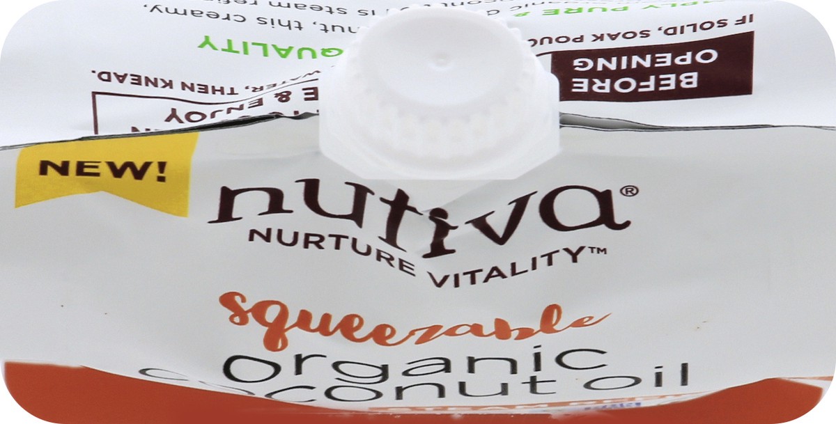 slide 9 of 9, Nutiva Nurture Vitality Organic Steam Refined Squeezable Coconut Oil 12 oz, 12 oz