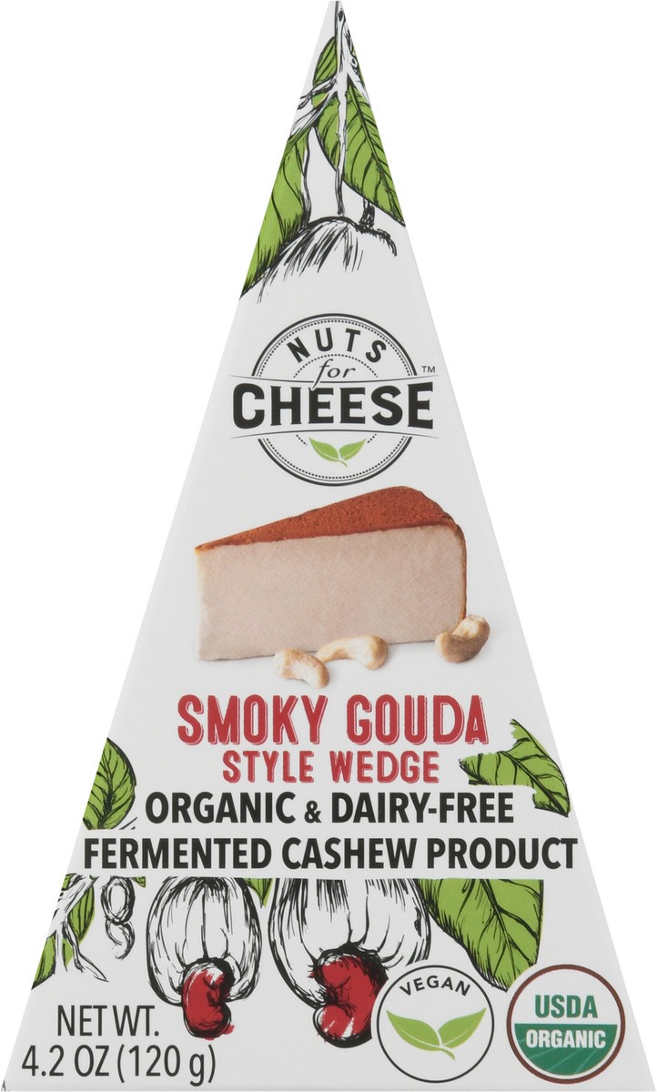 slide 4 of 14, Nuts for Cheese Organic & Dairy-Free Smoky Gouda Style Wedge Fermented Cashew Product 4.2 oz, 4.2 oz