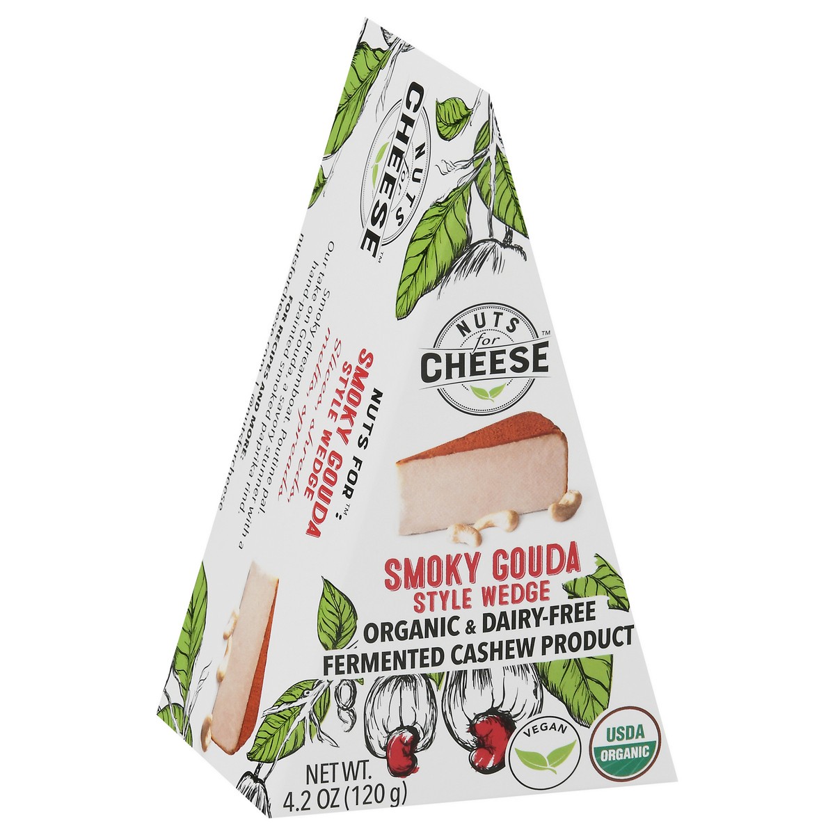 slide 5 of 14, Nuts for Cheese Organic & Dairy-Free Smoky Gouda Style Wedge Fermented Cashew Product 4.2 oz, 4.2 oz
