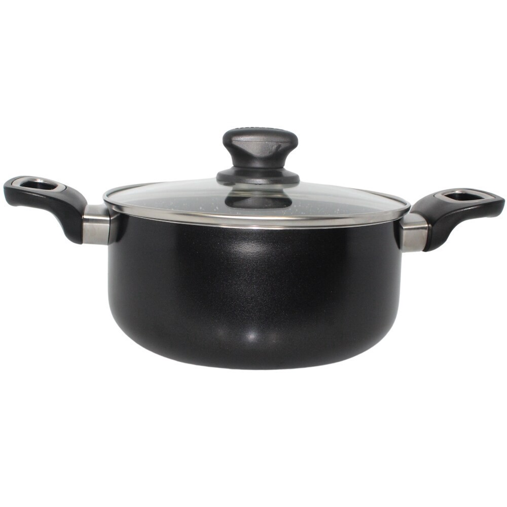 slide 3 of 6, IMUSA® Aluminum Dutch Oven With Glass Lid - Cera, 4.8 qt