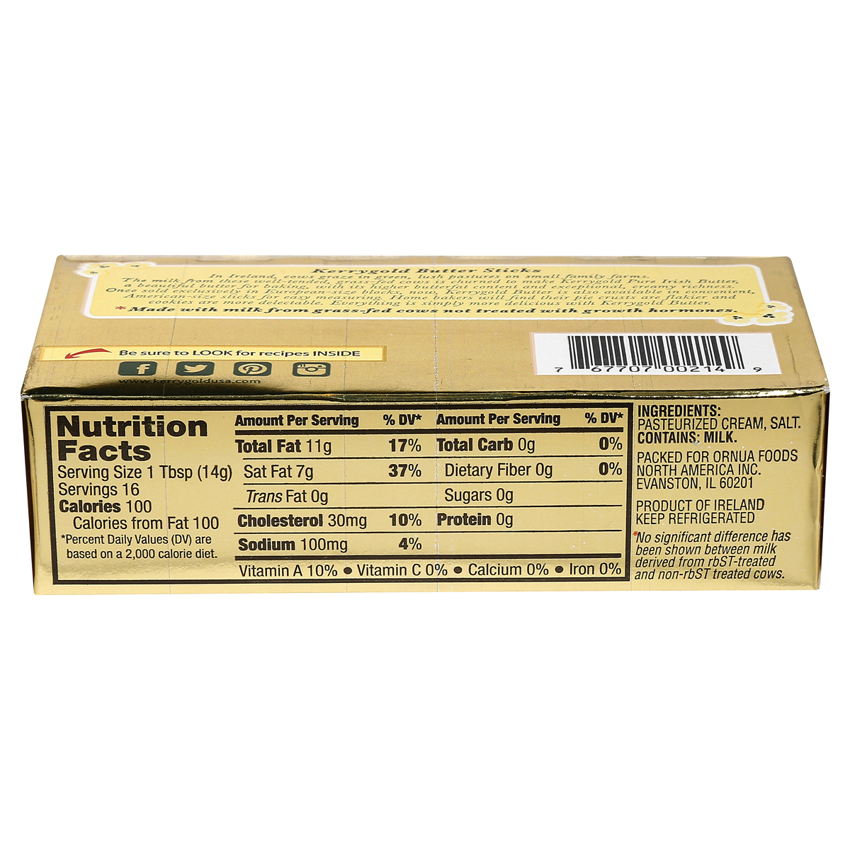 slide 5 of 7, Kerrygold Pure Irish Butter 2 ea, 2 ct