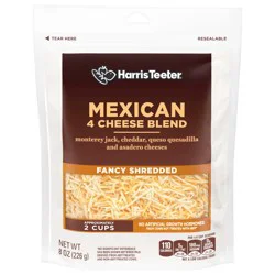 Harris Teeter Fancy Shredded Four Cheese Blend Mexican Cheese