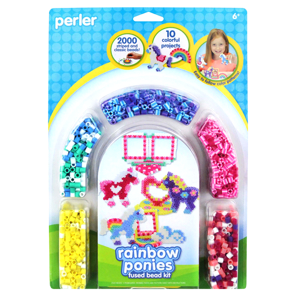 slide 1 of 1, Perler Rainbow Pony Frames Activity Kit, 1 ct