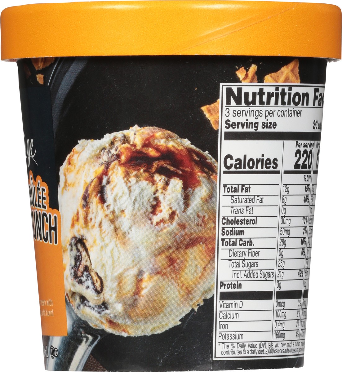 slide 9 of 13, Prestige Creme Brulee Crunch Premium Ice Cream 16 Ounces, 16 oz