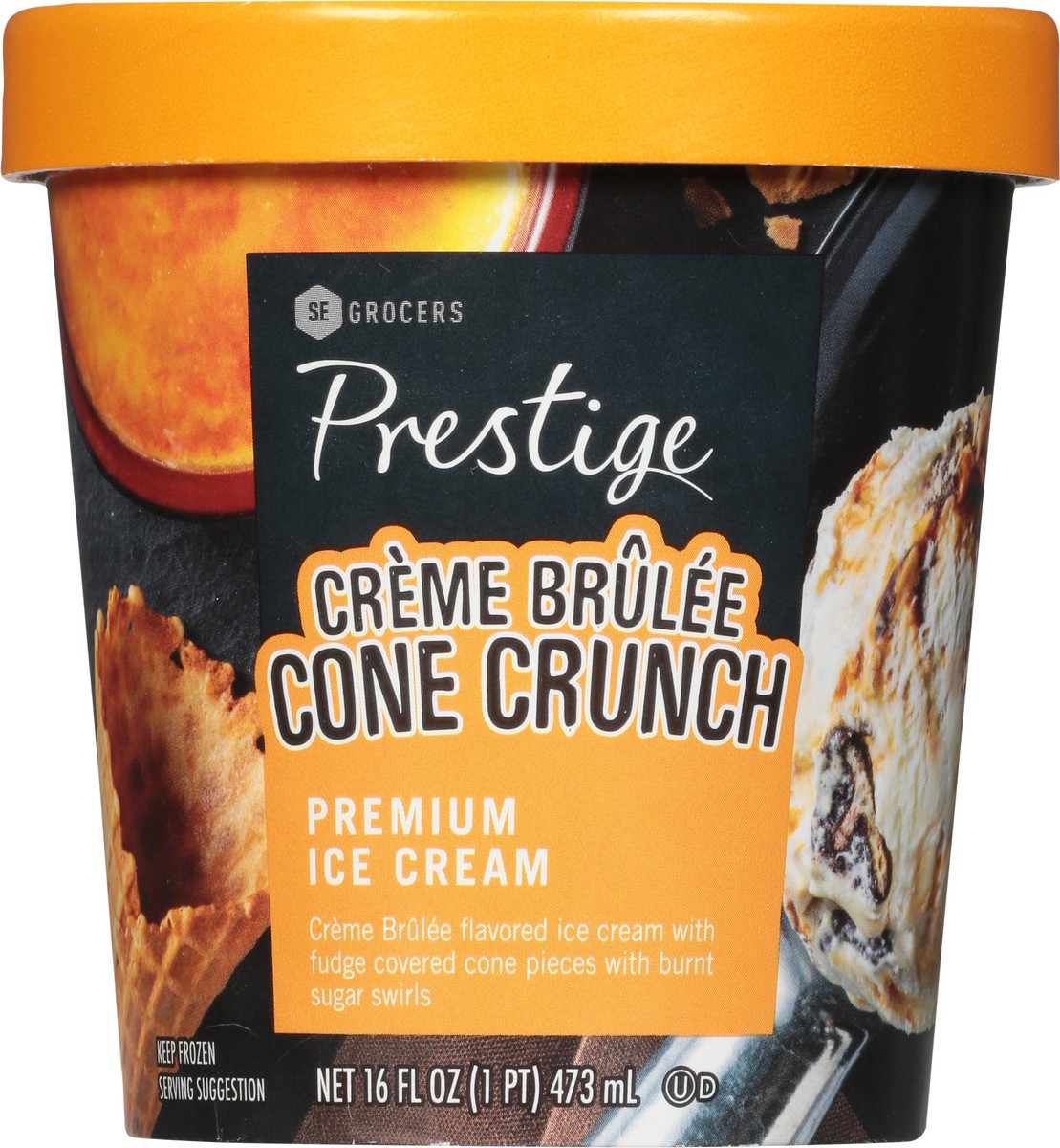 slide 10 of 13, Prestige Creme Brulee Crunch Premium Ice Cream 16 Ounces, 16 oz