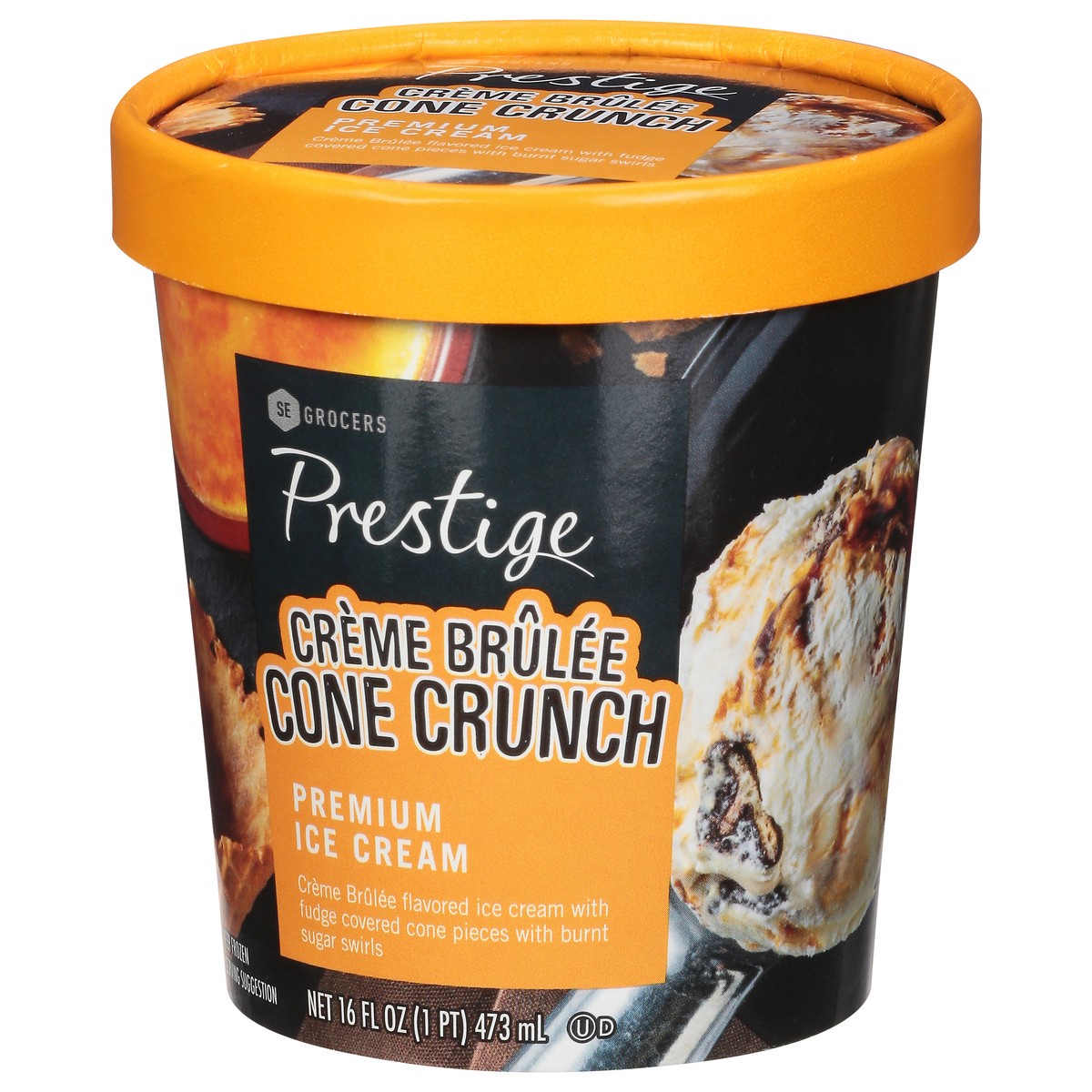 slide 3 of 13, Prestige Creme Brulee Crunch Premium Ice Cream 16 Ounces, 16 oz