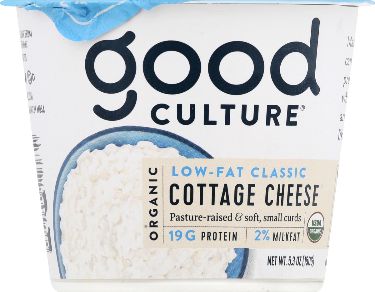 slide 9 of 13, good culture Low-Fat Classic Organic Cottage Cheese 5.3 oz, 5.3 oz
