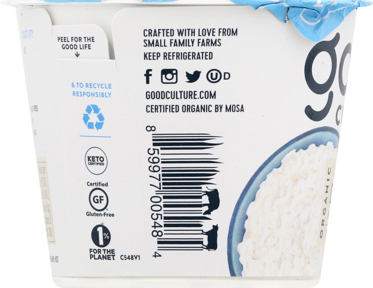 slide 13 of 13, good culture Low-Fat Classic Organic Cottage Cheese 5.3 oz, 5.3 oz