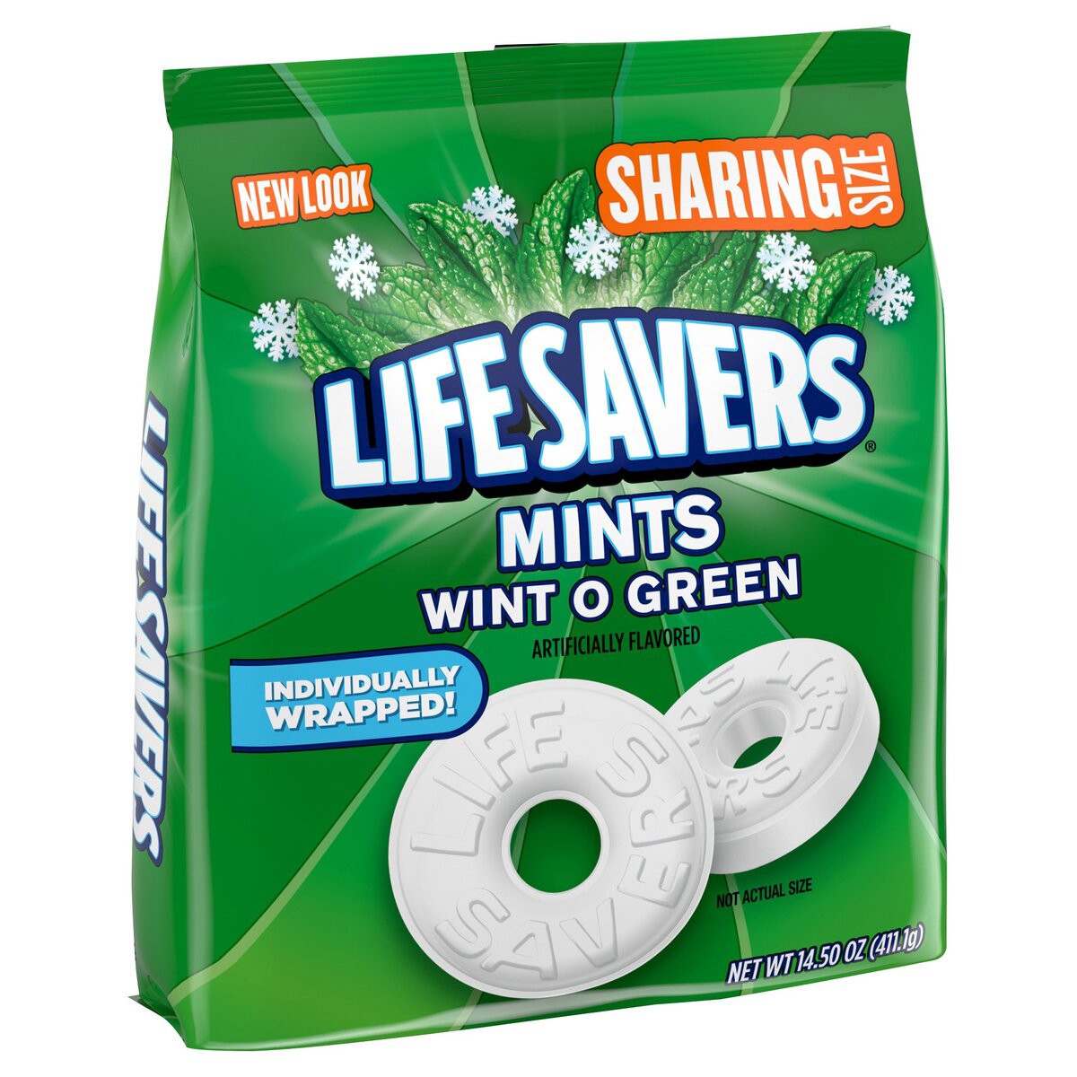 slide 1 of 8, Life Savers Wint O Green Mint Hard Candy Sharing Size, 14.50 oz