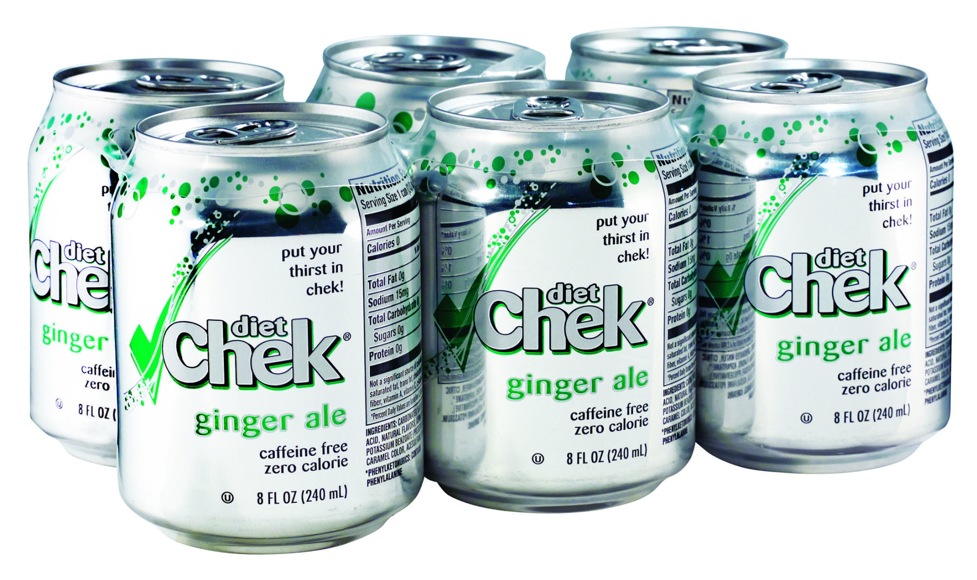 slide 1 of 1, Chek Diet Ginger Ale - 8 oz, 8 oz