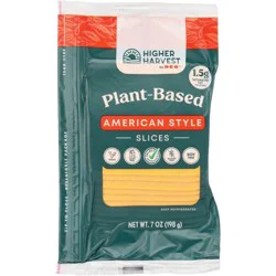Higher Harvest by H-E-B Plant Based American Cheese Slices