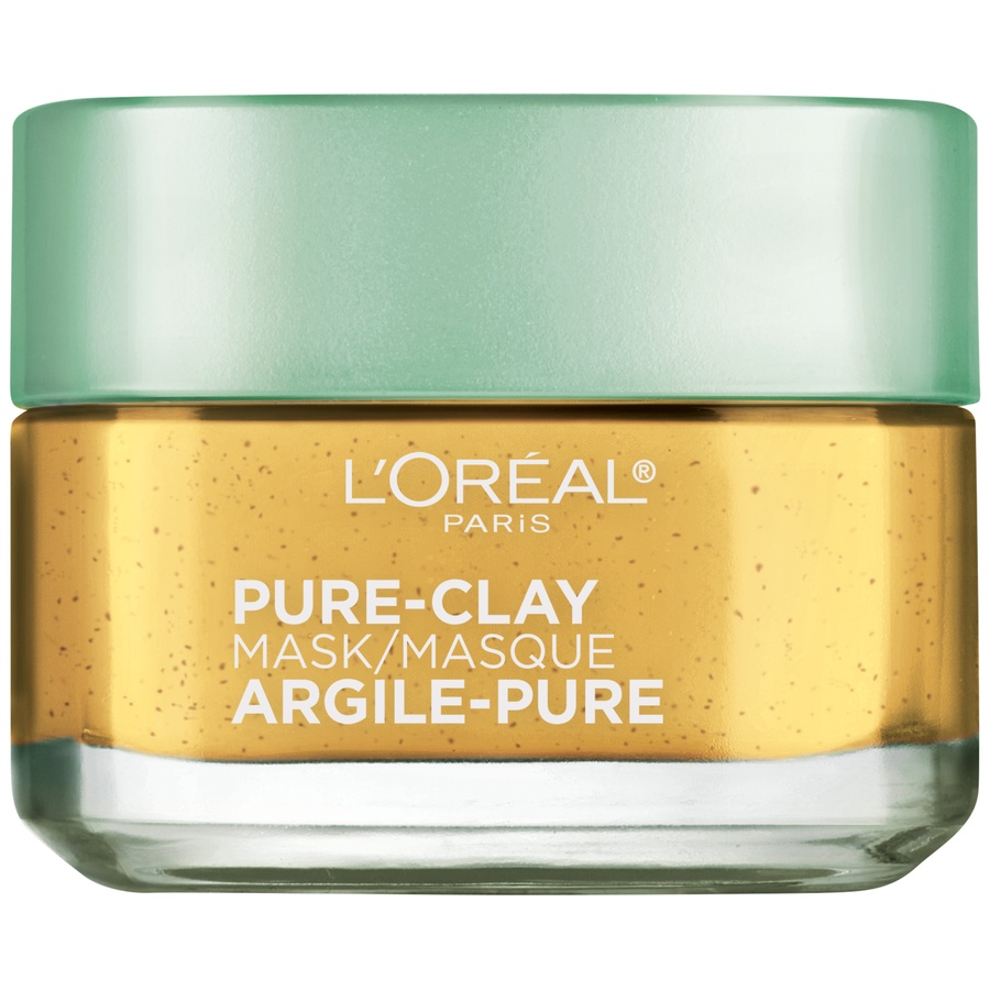 slide 1 of 1, L'Oréal 3 Clays + Yuzu Lemon Pure Clay Mask, 1.7 oz
