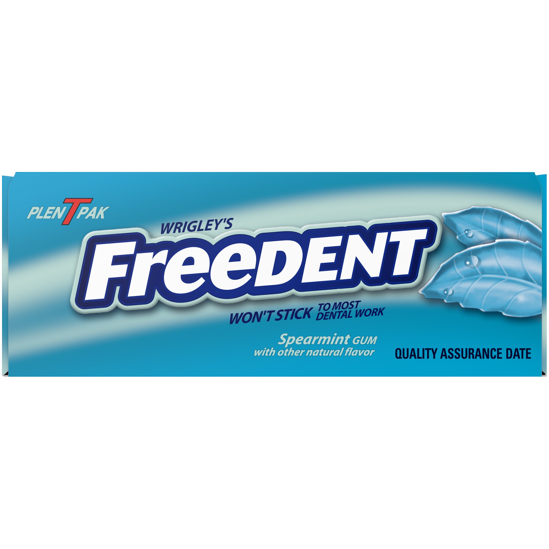 slide 4 of 5, Freedent WRIGLEY'S FREEDENT Spearmint Gum, 15-Stick Pack (12 Packs), 180 pc