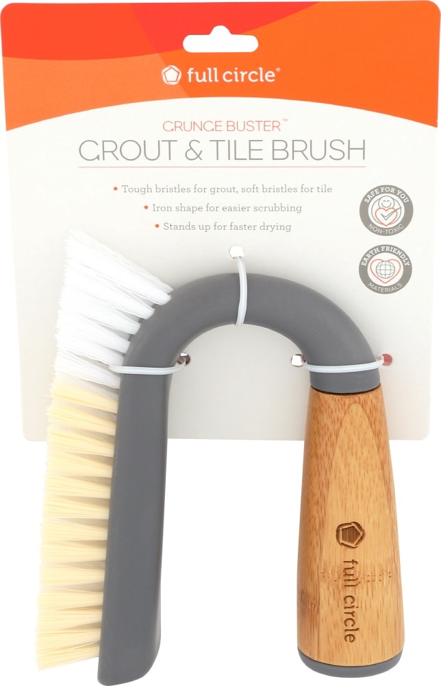 slide 1 of 1, Full Circle Home Grunge Buster Grout And Tile Brush, 1 ct