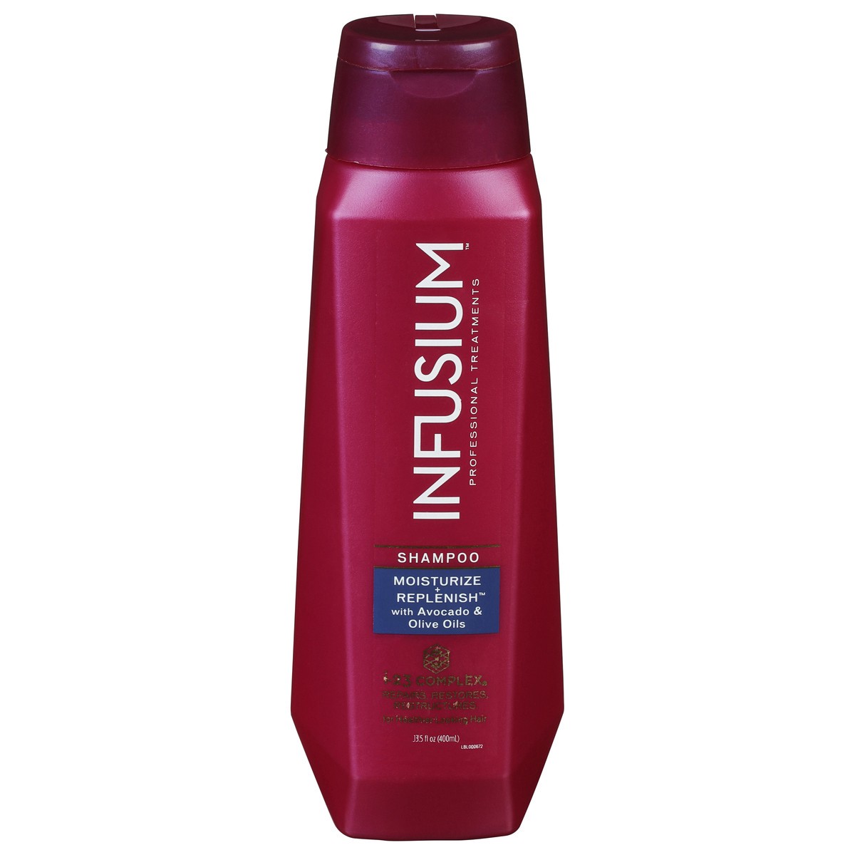 slide 1 of 9, Infusium Moisturize + Replenish Shampoo 13.5 fl oz, 13.5 fl oz