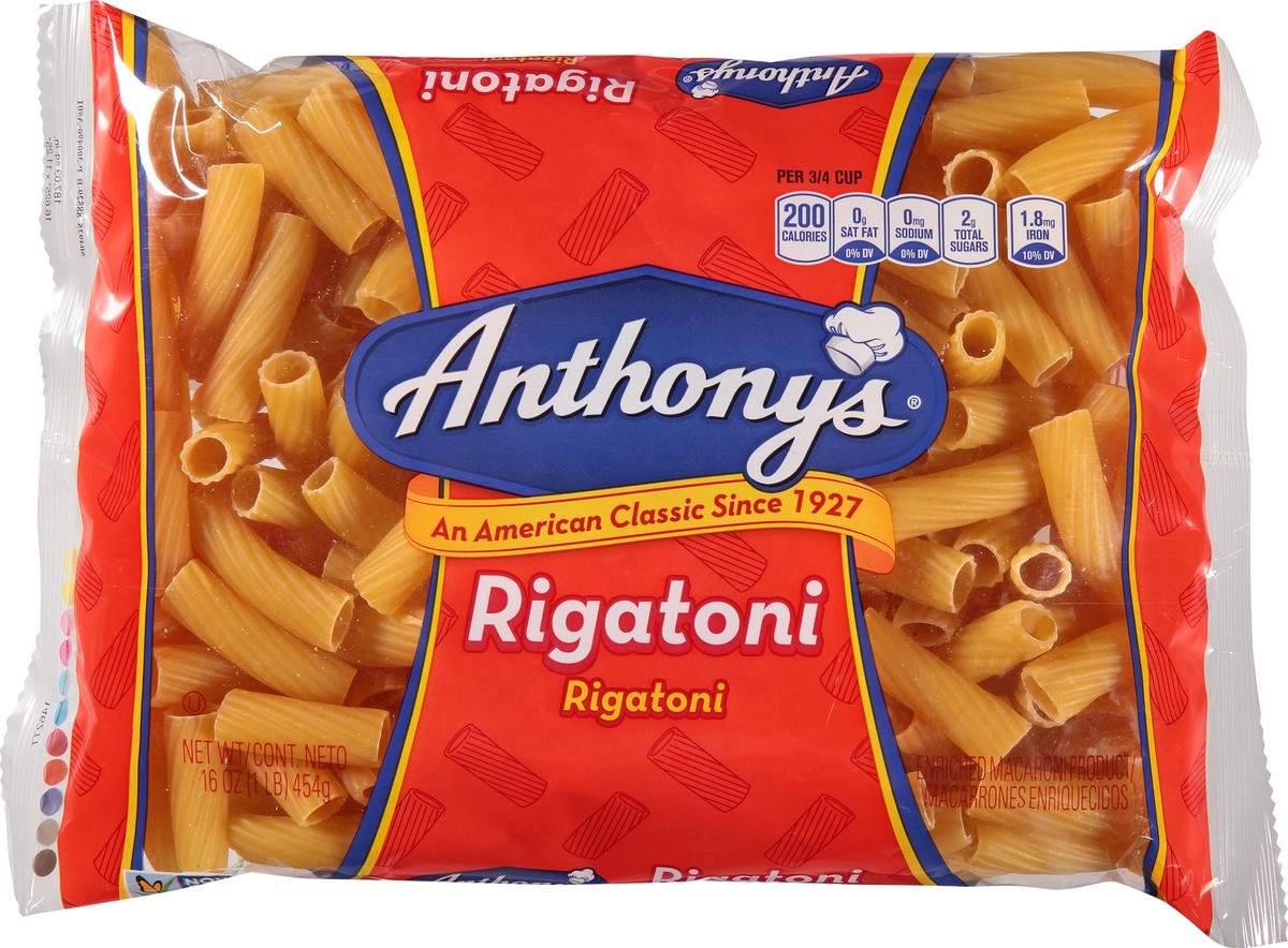 slide 12 of 14, Anthony's Rigatoni 16 oz, 16 oz