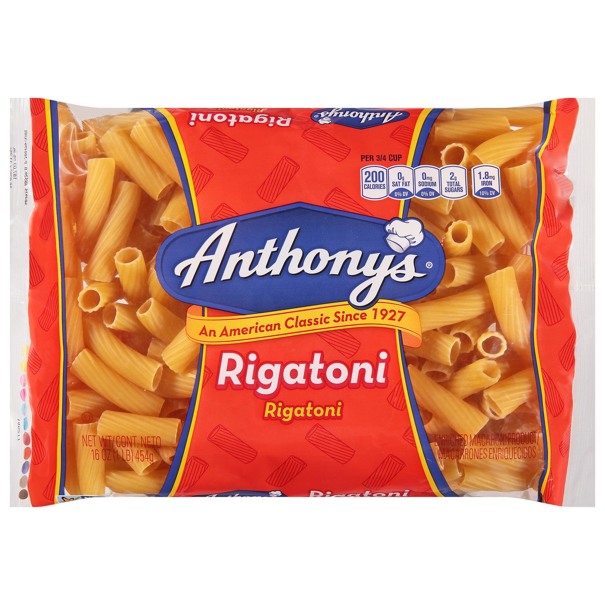 slide 1 of 14, Anthony's Rigatoni 16 oz, 16 oz