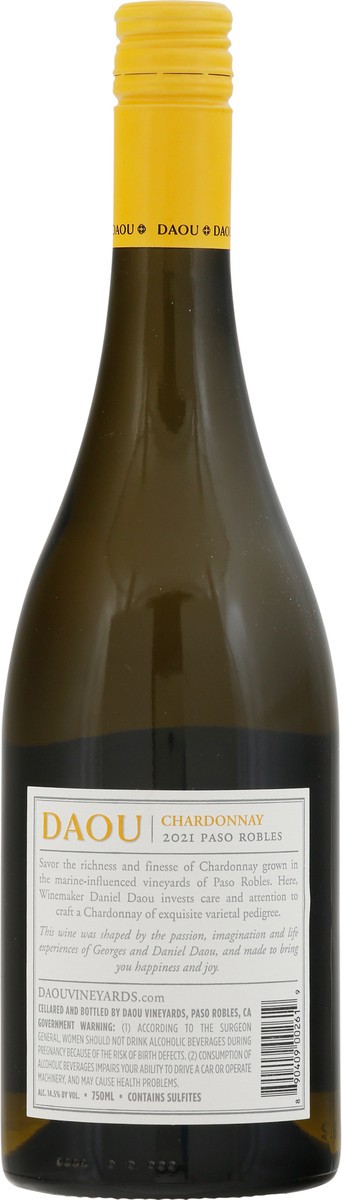 slide 3 of 9, DAOU Chardonnay White Wine 750ml, 750 ml