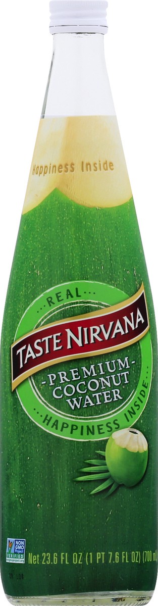 slide 8 of 13, Taste Nirvana Coconut Water, Premium, 23.6 Ounce, 23.6 fl oz