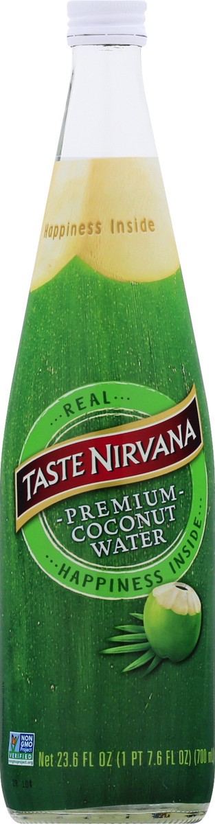 slide 1 of 13, Taste Nirvana Coconut Water, Premium- 23.6 oz, 23.6 fl oz