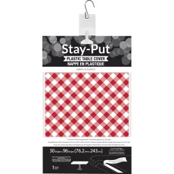 Party Creations Creative Gingham Stay Tablecover 1Ea