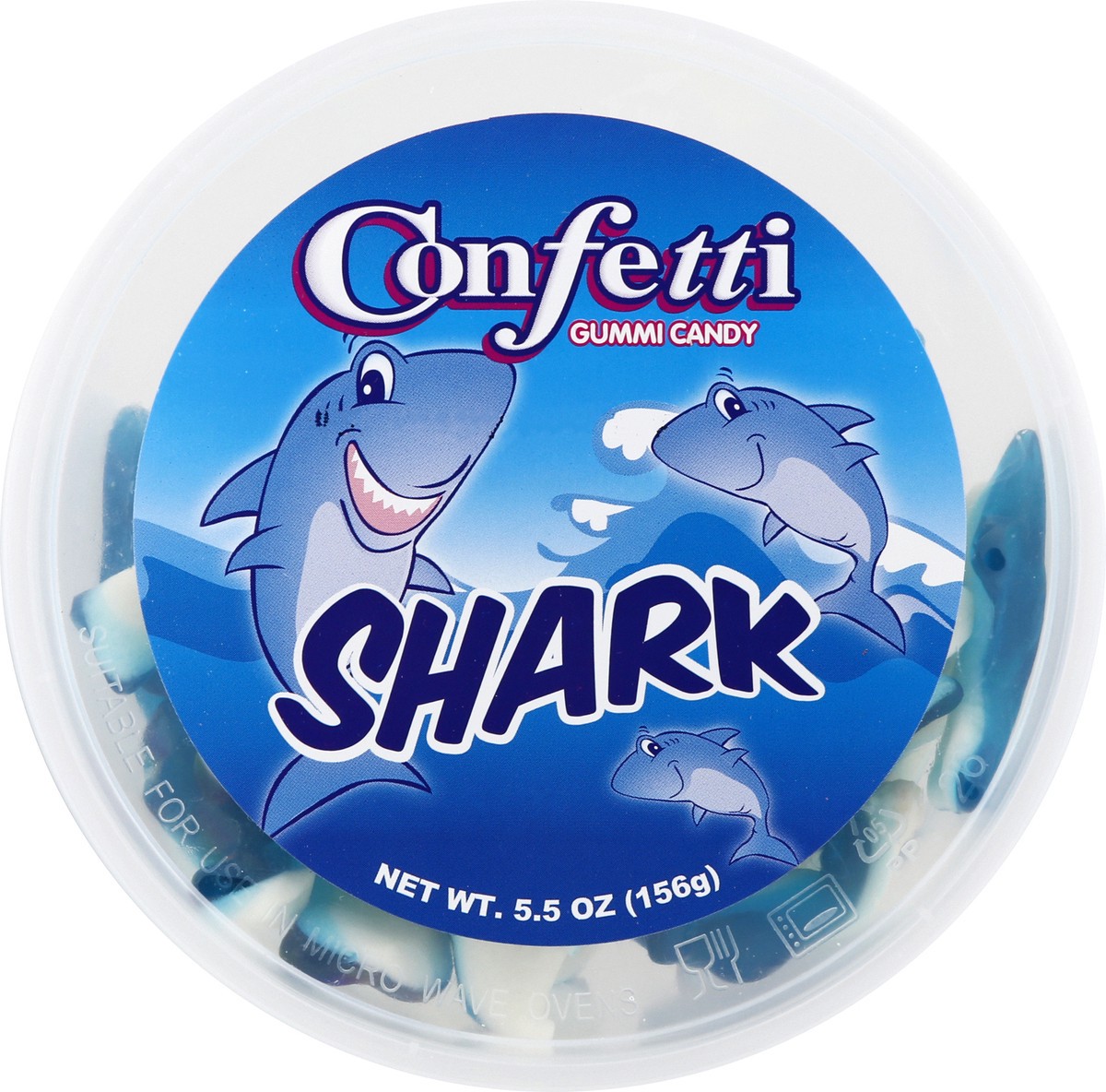 slide 5 of 11, Confetti Shark Gummy Candy 5.5 oz, 5.5 oz