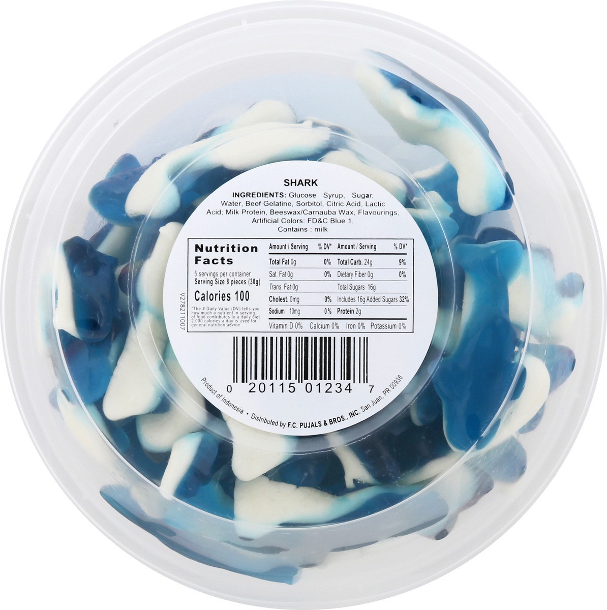 slide 8 of 11, Confetti Shark Gummy Candy 5.5 oz, 5.5 oz