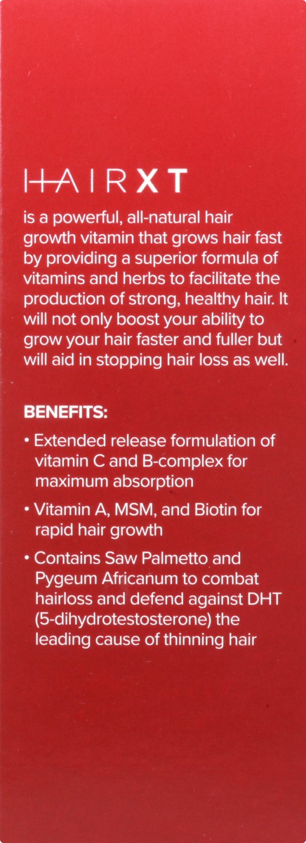 slide 12 of 12, Hair XT Tablets Hair Growth Vitamins 60 ea, 60 ct
