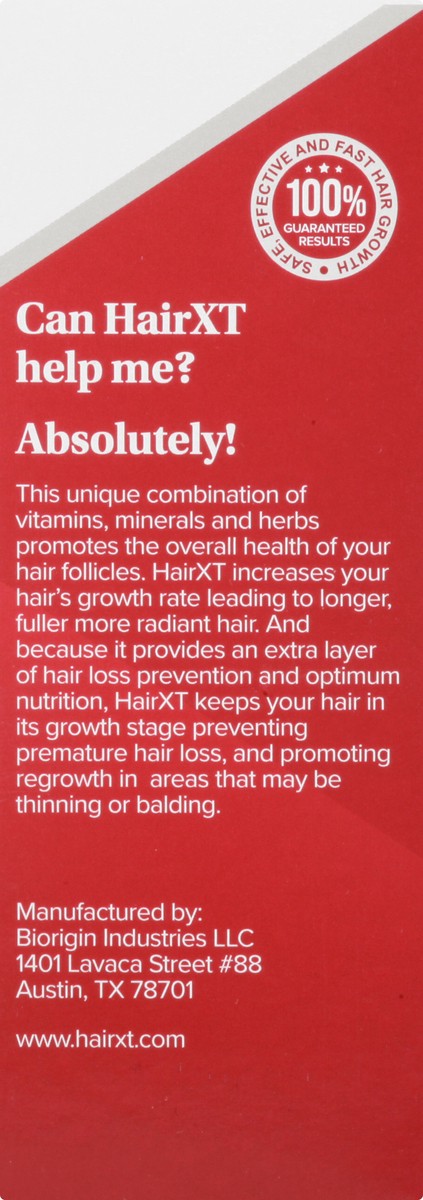 slide 3 of 12, Hair XT Tablets Hair Growth Vitamins 60 ea, 60 ct
