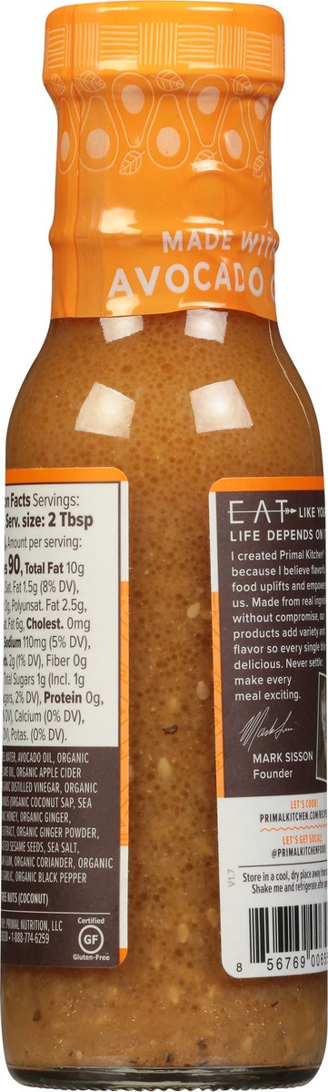 slide 3 of 9, Primal Kitchen Sesame Ginger Dressing & Marinade 8 fl oz, 8 fl oz