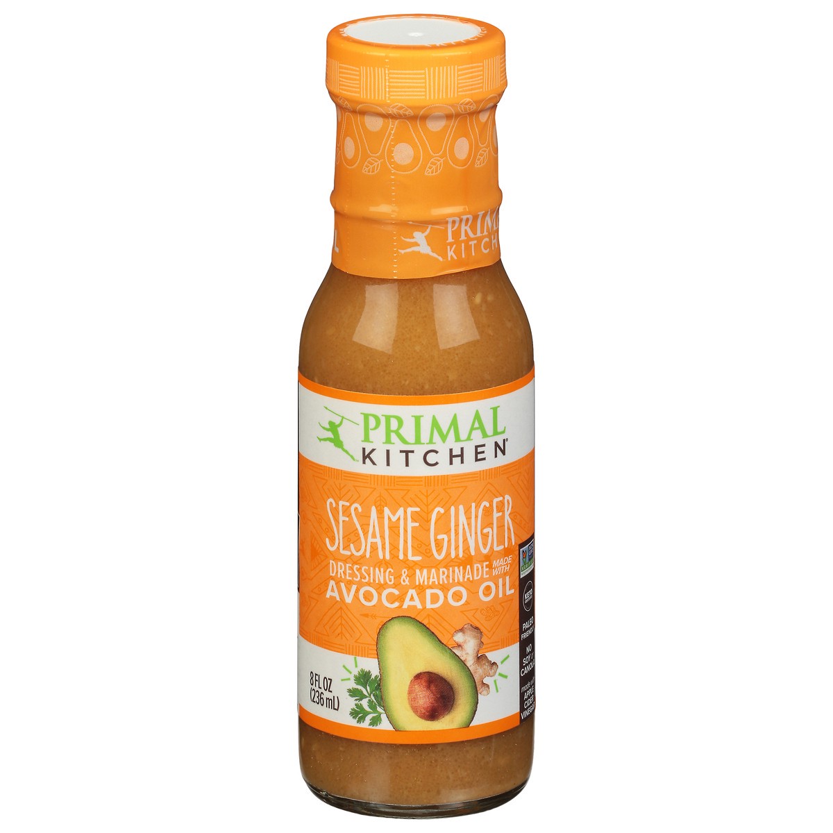 slide 1 of 9, Primal Kitchen Sesame Ginger Dressing & Marinade 8 fl oz, 8 fl oz