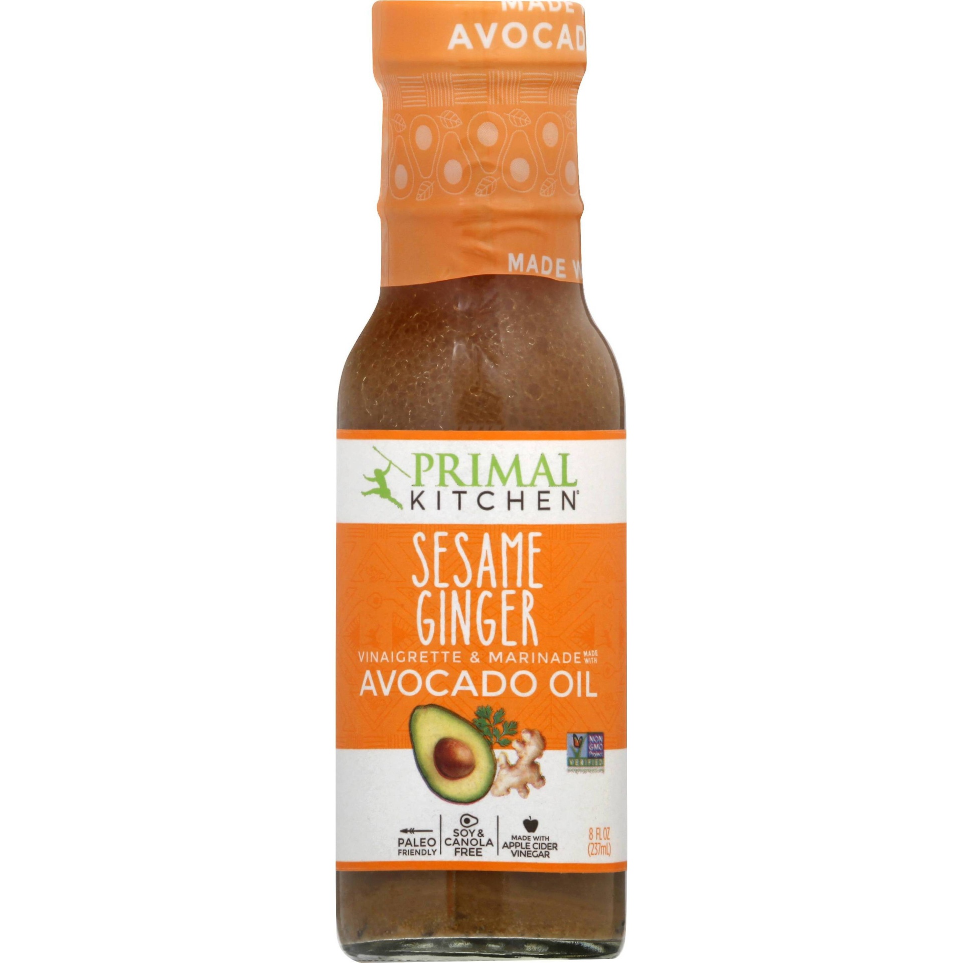 Primal Kitchen Vinaigrette & Marinade, Sesame Ginger - 8 fl oz