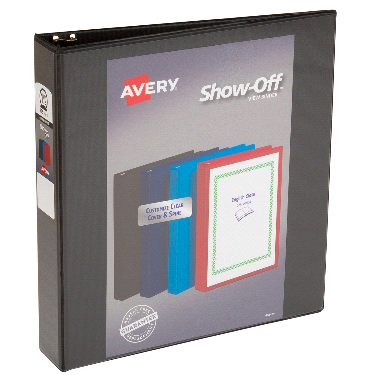 slide 1 of 1, Avery Showoff View Binder, 1 ct