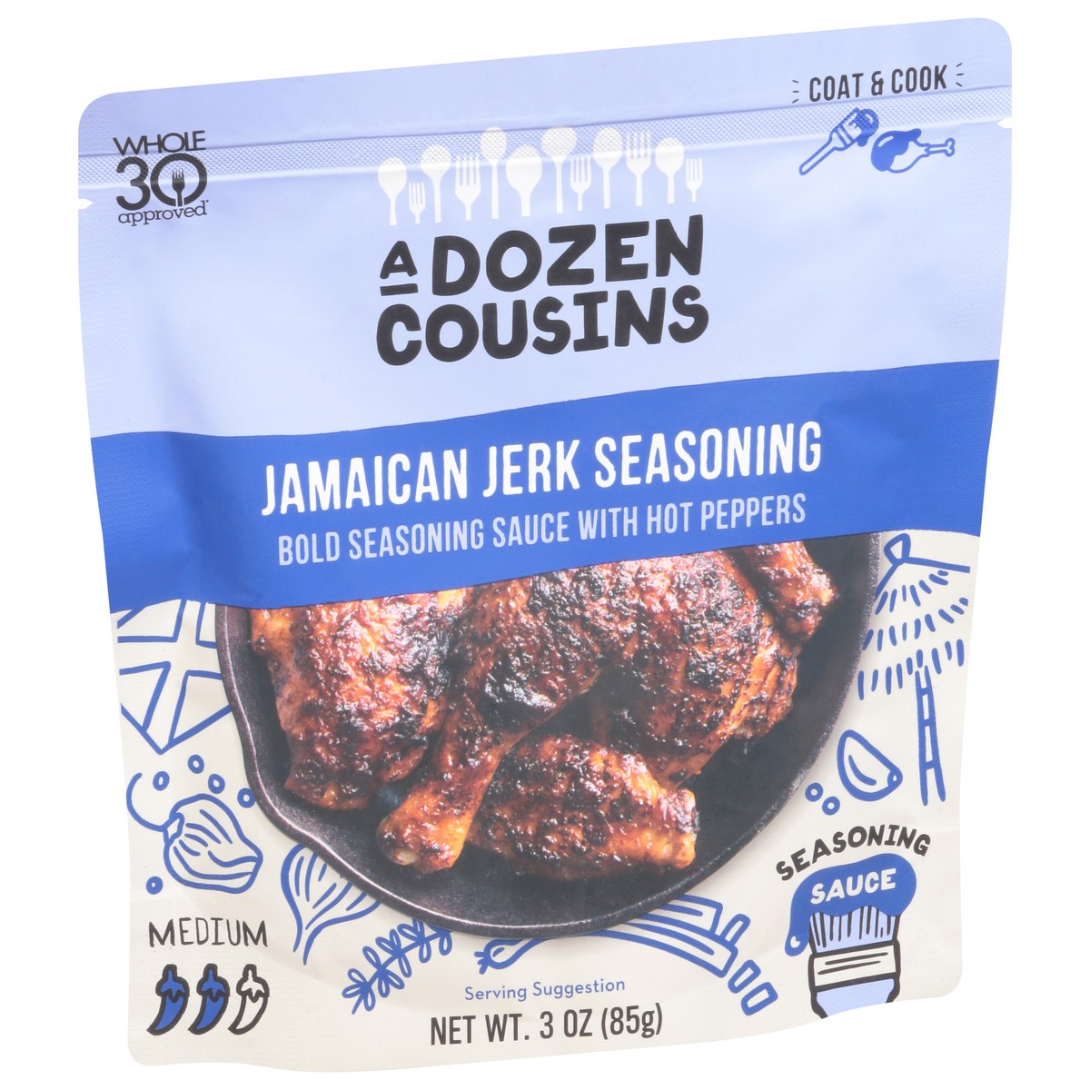 slide 5 of 13, A Dozen Cousins Jamaican Jerk Seasoning Seasoning Sauce 3 oz, 3 oz