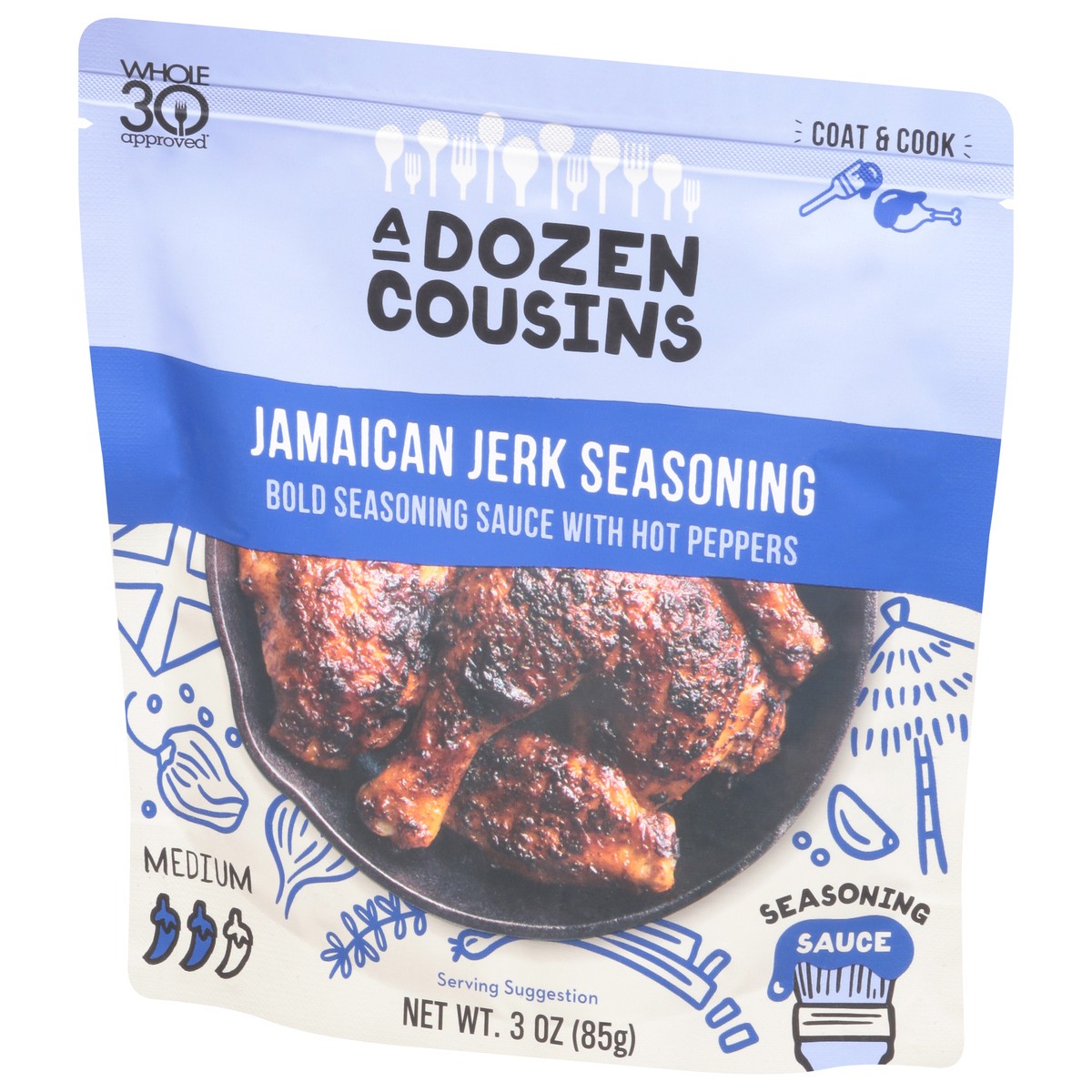 slide 10 of 13, A Dozen Cousins Jamaican Jerk Seasoning Seasoning Sauce 3 oz, 3 oz