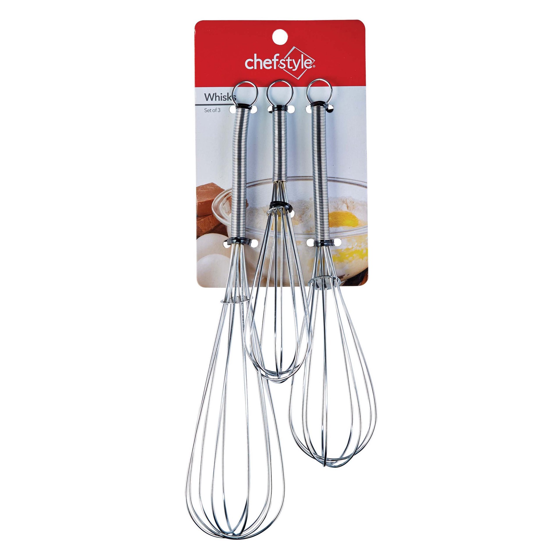 slide 1 of 1, chefstyle Whisk set, 3 ct