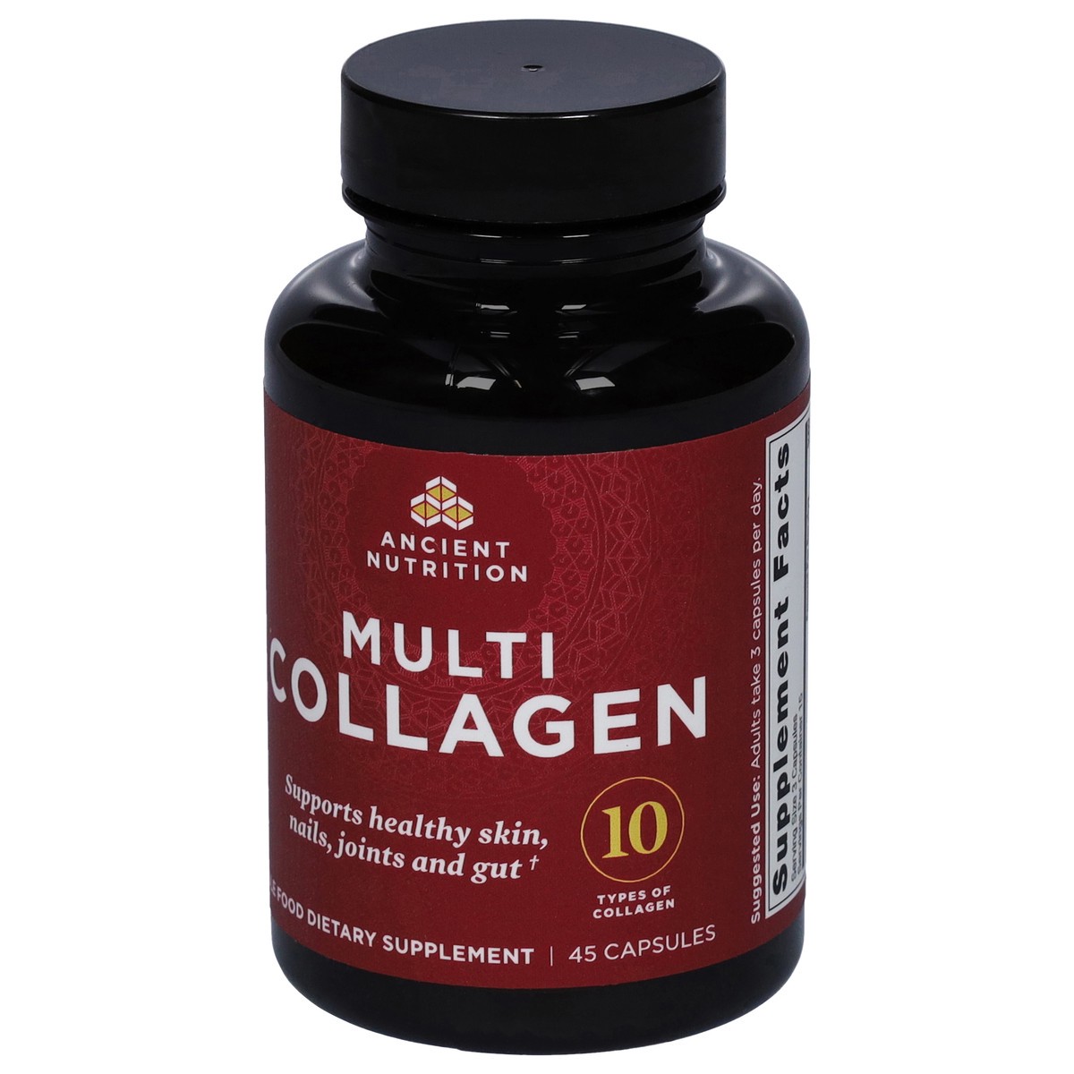 slide 3 of 9, Ancient Nutrition Multi Collagen Protein, Capsules, 45 ct