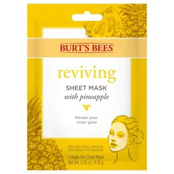 Burt's Bees Reviving Sheet Mask With Pineapple, 1 ct. Package