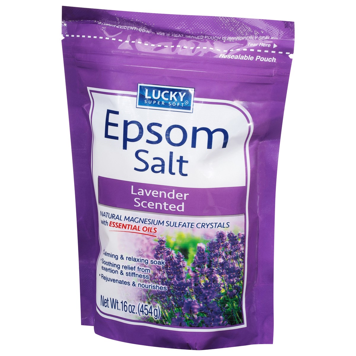 slide 10 of 13, Lucky Super Soft Lavender Scented Epsom Salt 16 oz, 16 oz