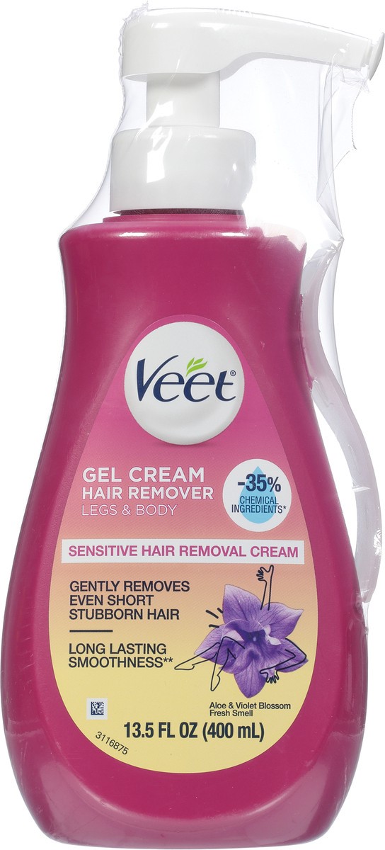 slide 1 of 9, Veet Aloe & Violet Blossom Gel Cream Hair Remover 13.5 fl oz, 13.5 oz