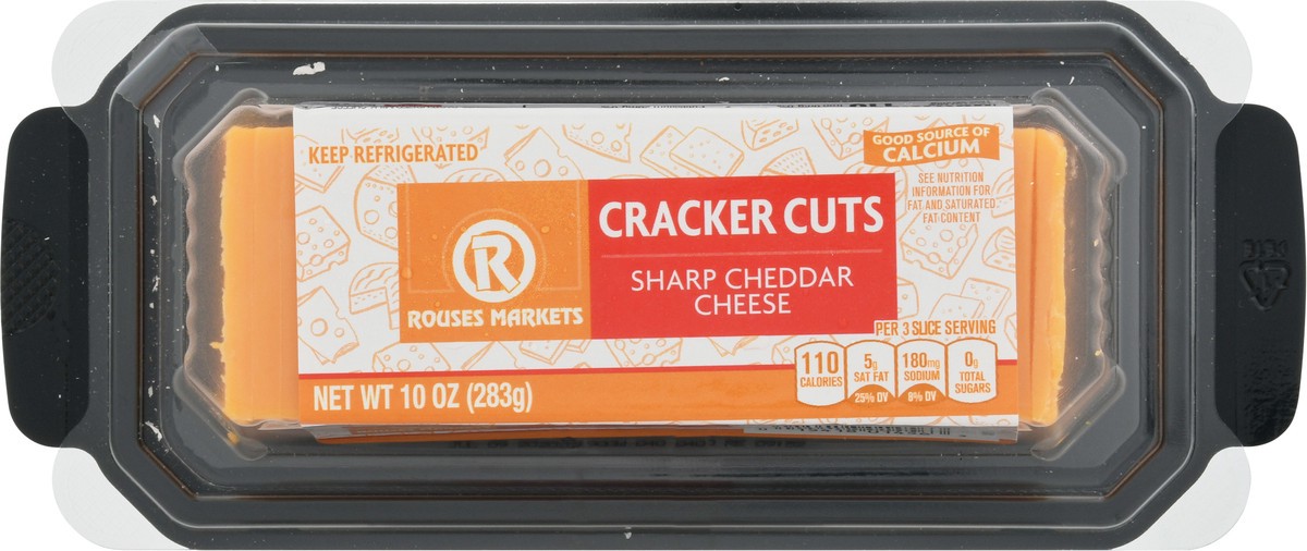 slide 9 of 14, Rouses Markets Cracker Cuts Sharp Cheddar Cheese 10 oz, 10 oz