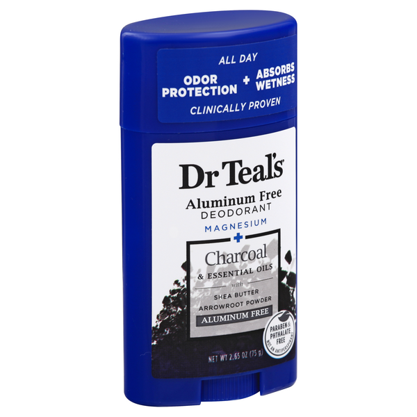 Dr. Teal's Aluminum Free Charcoal Deodorant 2.65 oz Shipt