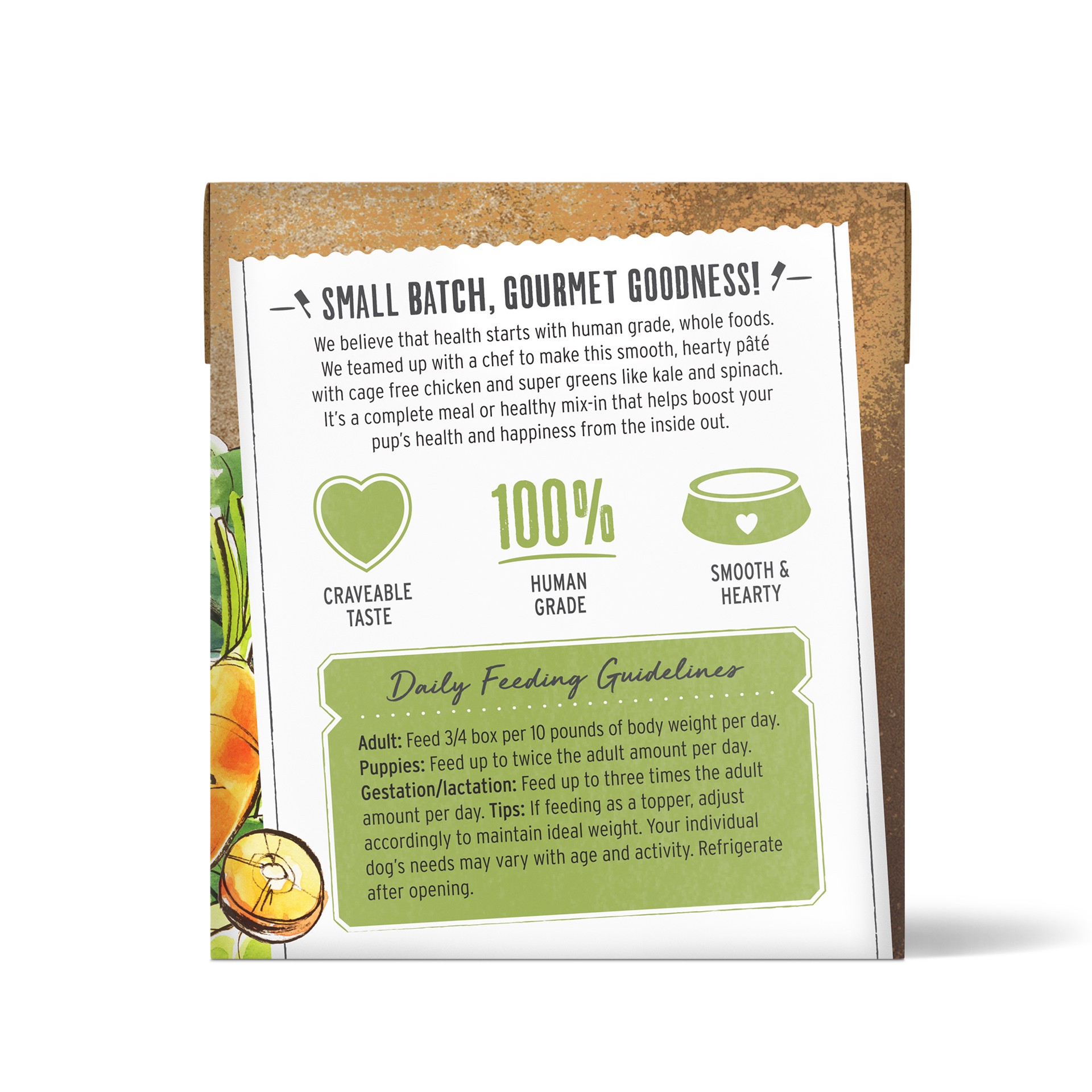 slide 4 of 8, The Honest Kitchen Butcher Block Pâté Butcher Block Pâté: Chicken & Super Greens Wet Dog Food, 10.5 oz x1, 10.5 oz