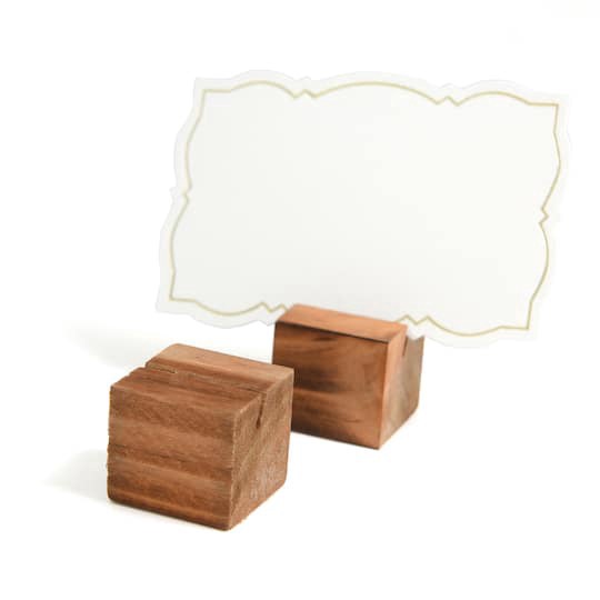 slide 1 of 4, Wood Place Card Holders, 12ct. By Celebrate It, 12 ct