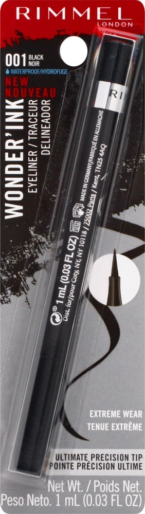 slide 1 of 1, Rimmel London Wonder'Ink Eyeliner - Black, 1 ct
