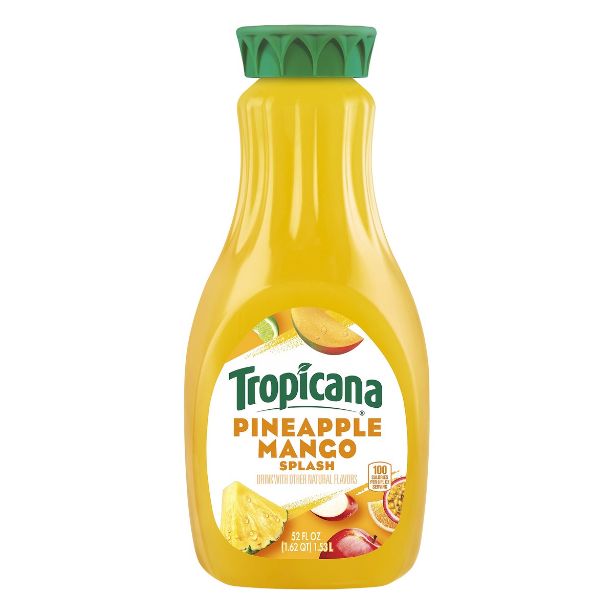 slide 1 of 8, Tropicana Pineapple Mango With Lime Drink, 52 fl oz