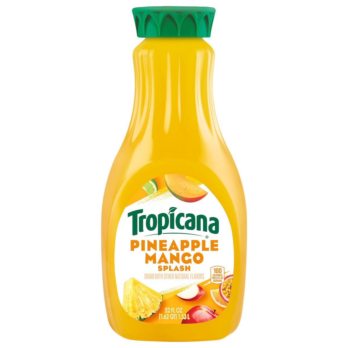 slide 1 of 4, Tropicana Pineapple Mango Splash Juice 52 fl oz, 52 fl oz