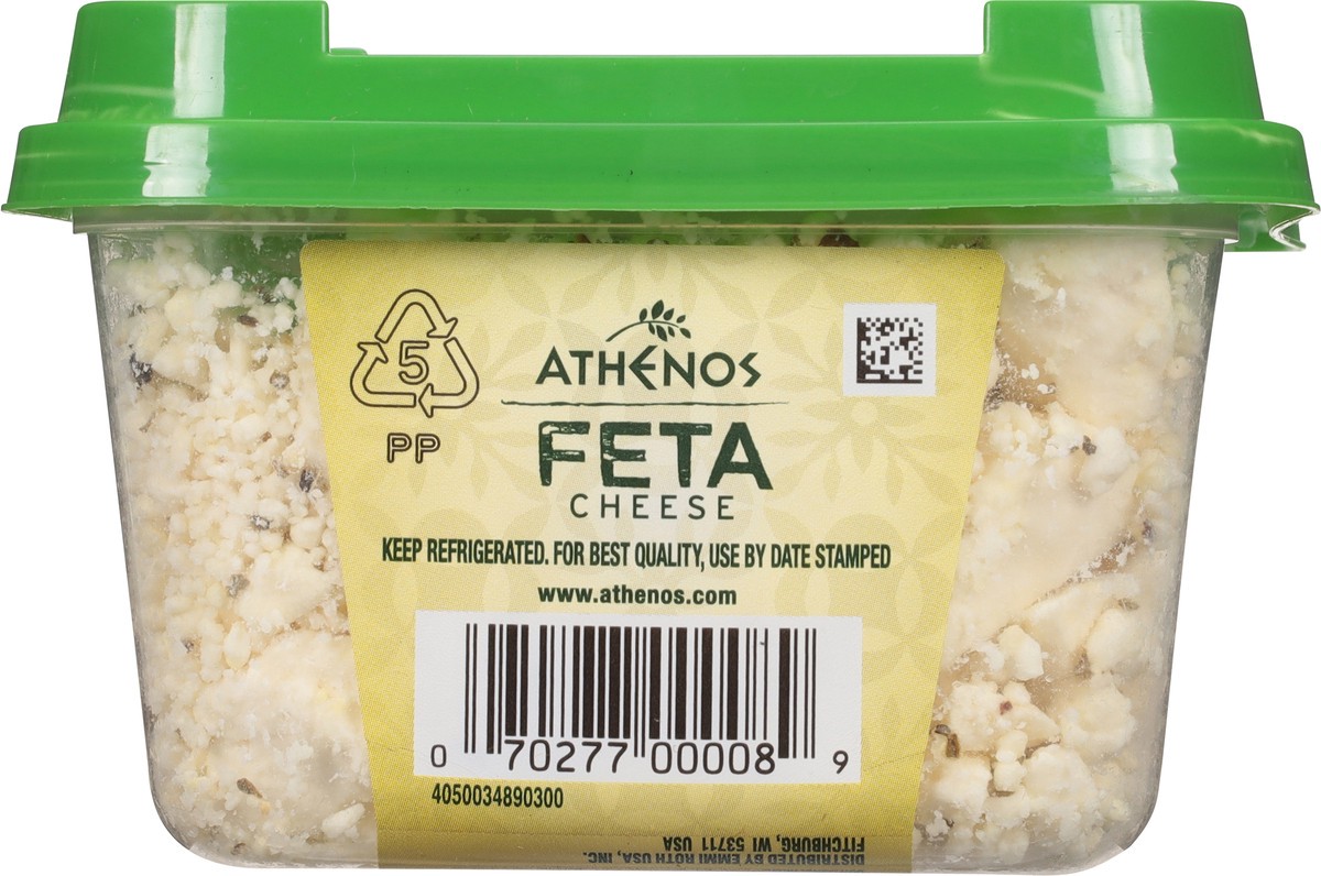 slide 8 of 9, Athenos Crumbled Garlic Herb Feta Cheese, 6 oz, 6 oz