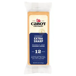 Cabot Creamery Extra Sharp Yellow Cheddar Cheese Deli - 8 oz